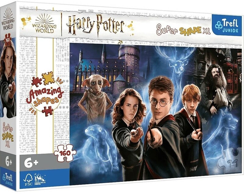 TREFL - Puzzle 160 XL Super Shape - Kouzelný svět Harryho Pottera / Warner Harry Potter and the Hal