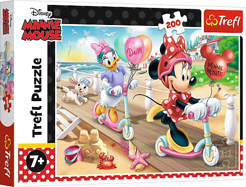 TREFL - Puzzle 200 Minnie na pláži / Disney Minnie