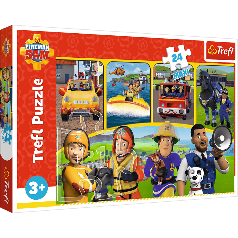 TREFL -  Puzzle 24 Maxi - Požárník Sam a přátelé / Prism A&D Fireman Sam