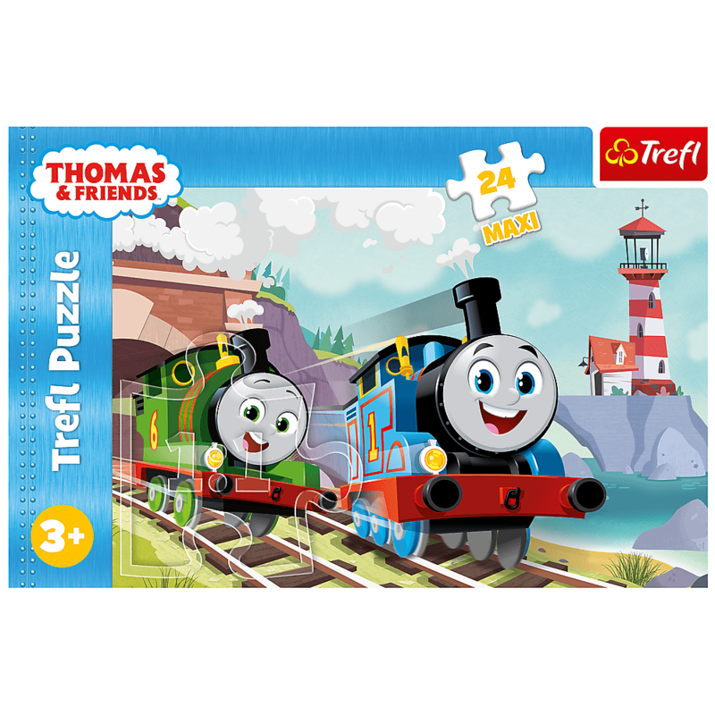 TREFL -  Puzzle 24 Maxi - Tom a Percy na kolejích / Thomas and Friends