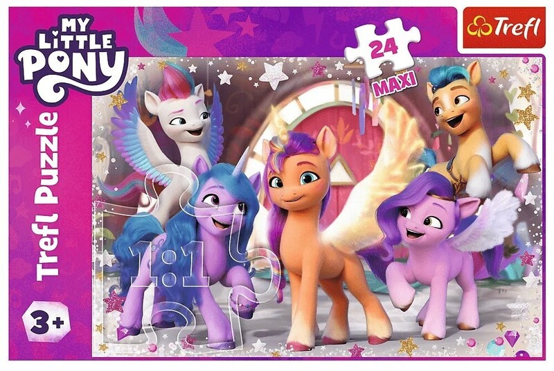 TREFL - Puzzle 24 Maxi - Veselý den Poníků / Hasbro, My Little Pony
