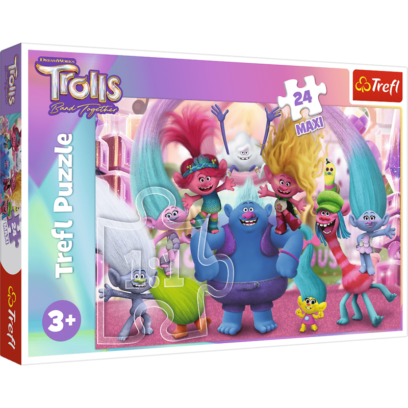 TREFL -  Puzzle 24 Maxi - Ve světě Trollů / Universal Trolls 3 (2023)