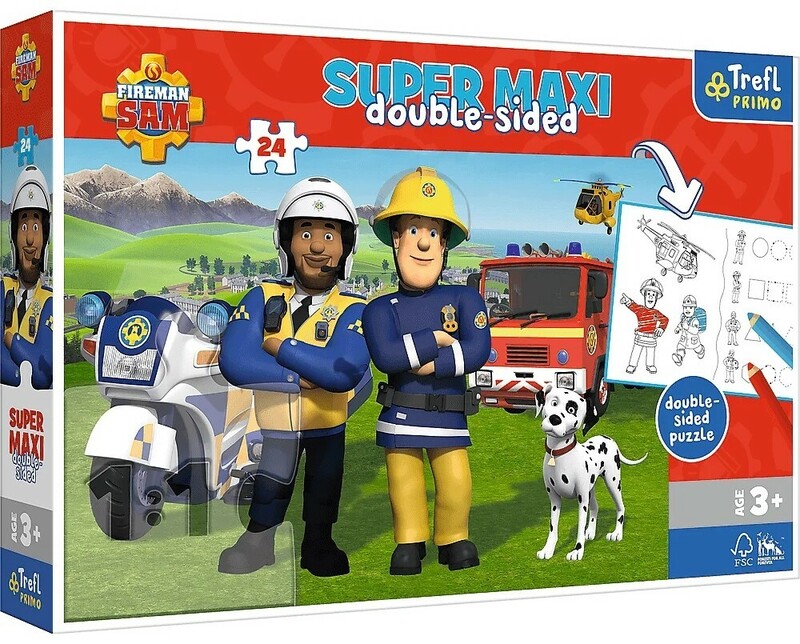 TREFL - Puzzle 24 SUPER MAXI - Užitečný tým hasiče Sama / Prism A&D Fireman Sam