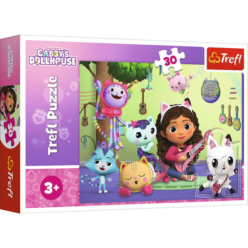 TREFL - puzzle 30 dílků - Gabby a její krásný domeček pro panenky / Gabby´s Dollhouse