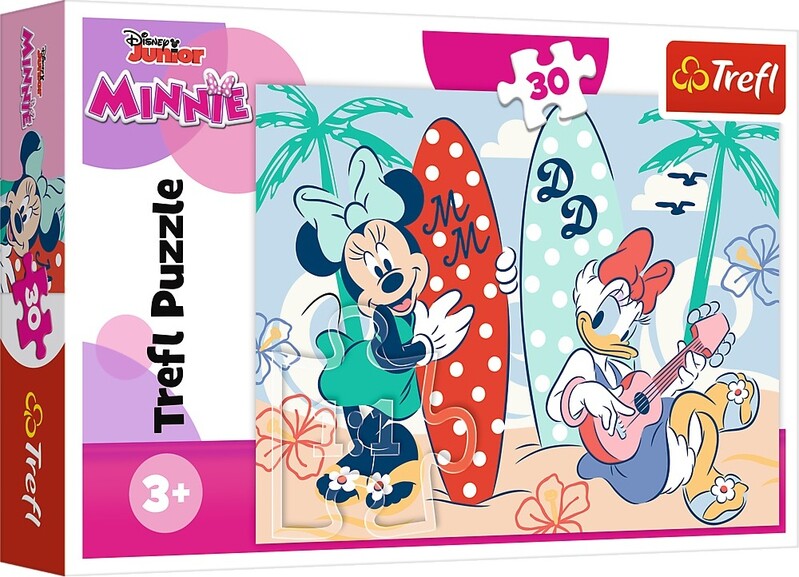 TREFL - Puzzle 30 - Barevná Minnie / Disney Minnie
