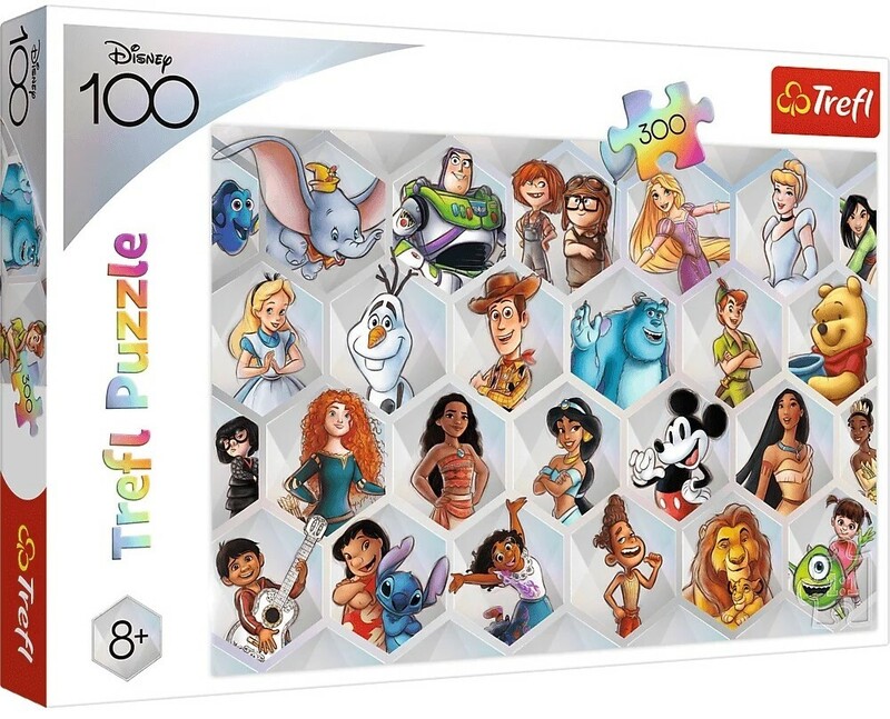 TREFL - Puzzle 300 - Disney kouzlo / Disney 100