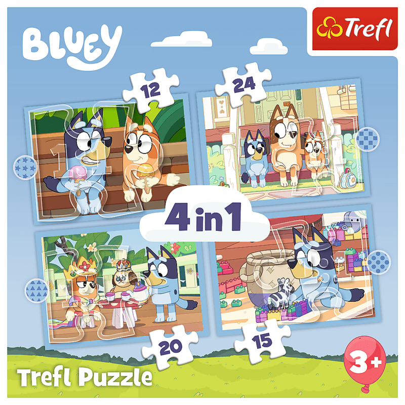TREFL - Puzzle 4v1 - Bluey / BBC