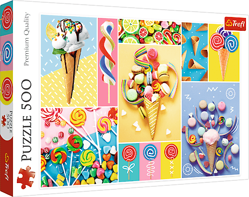 TREFL - Puzzle 500 - Oblíbené sladkosti