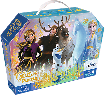 TREFL - Puzzle 70 glitter v kufříku - Disney Frozen