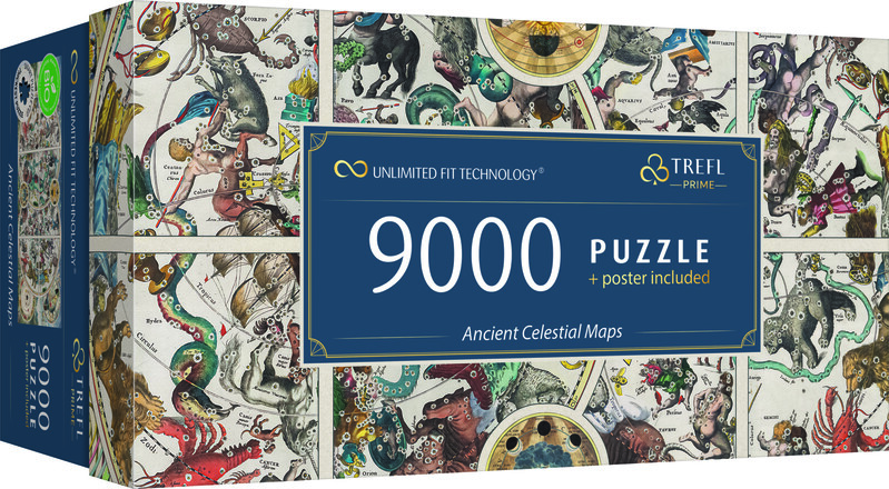 TREFL - Puzzle 9000 UFT - Starověké nebeské mapy