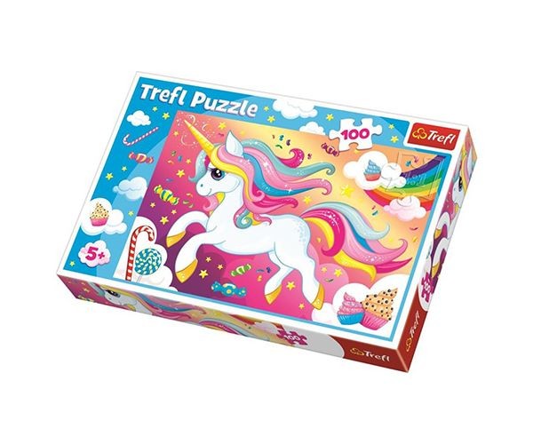 TREFL - puzzle Jednorožec se sladkostmi 100
