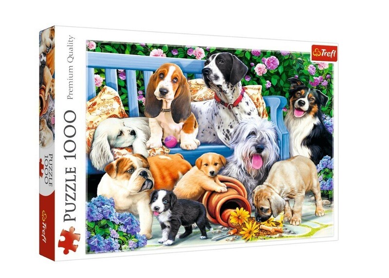 TREFL - puzzle Psi v zahradě 1000