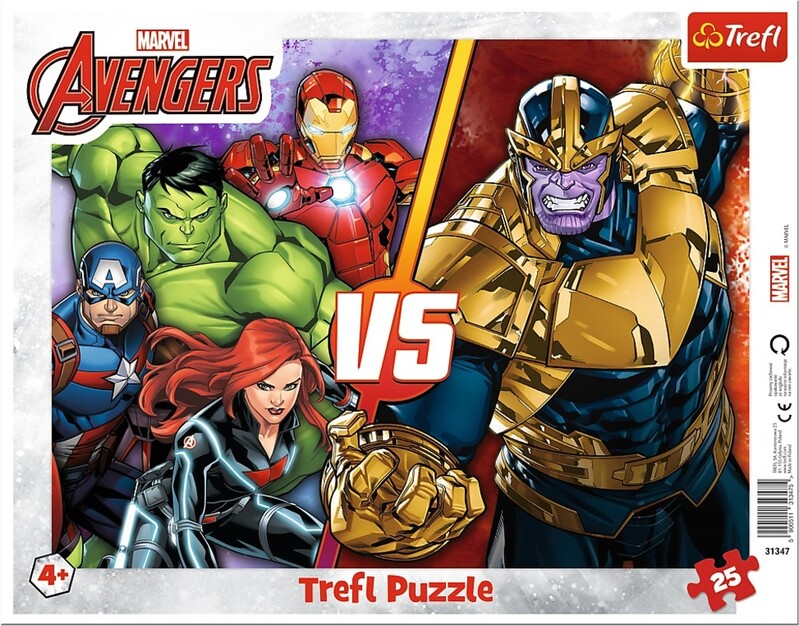 TREFL - Puzzle Rámečkové 25 - Neporazitelný tým Avengerů / Disney Marvel The Avengers
