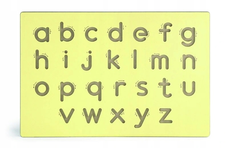 VIGA - Dřevěná tabule na výuku psaní-malá písmena