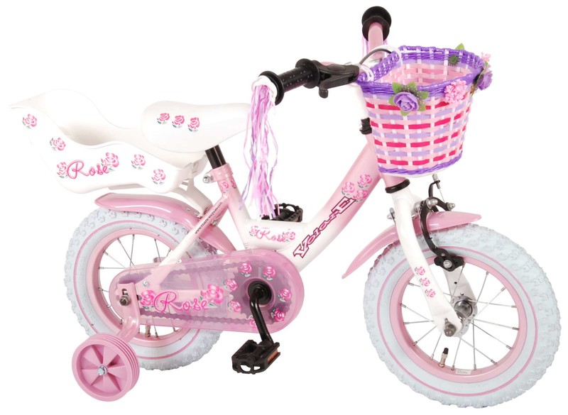 VOLARE - Dětské kolo pro dívky Rose - růžový, 12 " - složený na 95%