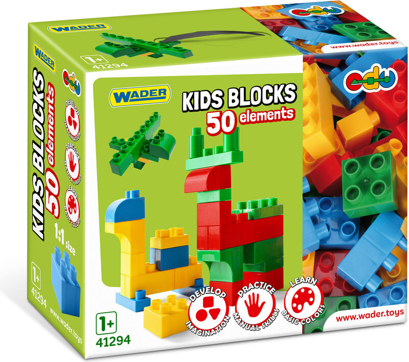 WADER - Kids Blocks - kostky 50 ks