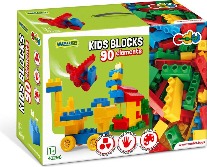 WADER - Kids Blocks - kostky 90 ks