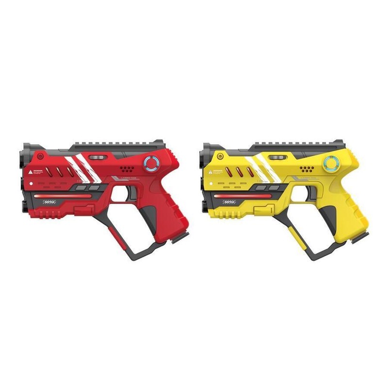 WIKY - Laser hra pro dva 22cm - žlutá a červená barva
