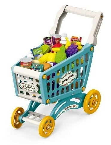 WIKY - Nákupní vozík s potravinami 44 cm