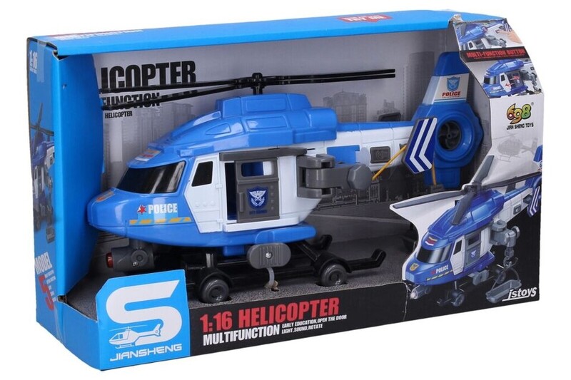 WIKY - Vrtulník policejní s efekty 29cm