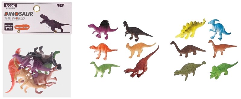 WIKY - Zvířátka figurky dinosauři 6 ks set 10 cm